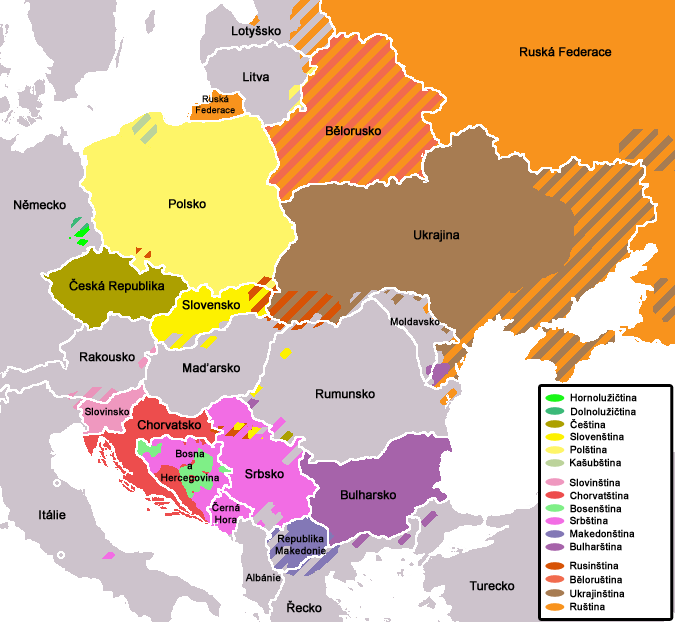 Mapa Slovanov, ktorú vytvoril český programátor, učiteľ, cyklocestovateľ a publicista Martin Adámek. (Reprodukcia: archív)
