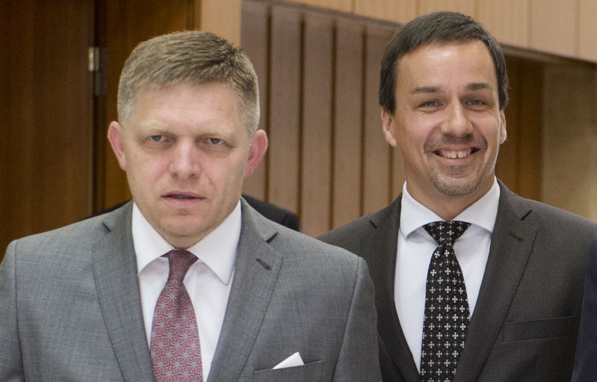 Premiér Robert Fico a poslanec Erik Tomáš. (Foto: archív)